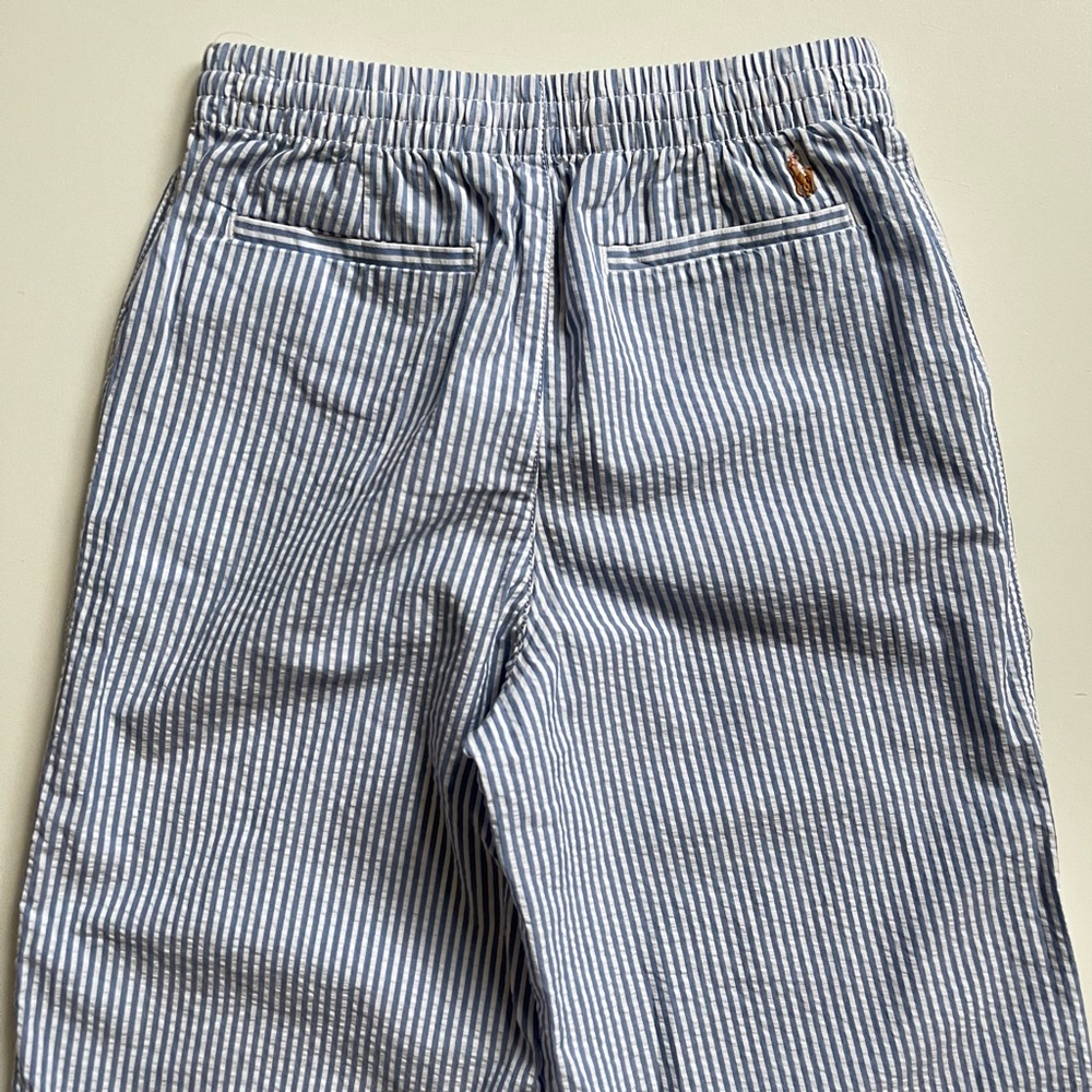 Polo Ralph Lauren Girl's Striped Cotton Seersucker Pants - Size 6X - Picture 5 of 10